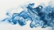 Bright blue smoke abstract background. Generative AI