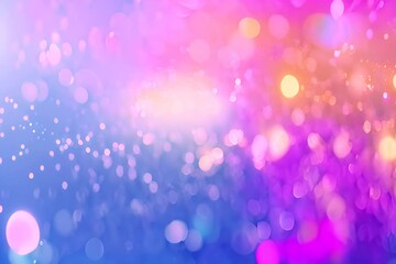 colorful defocused particles bokeh with a blurred depth of field. multi-colored bokeh moving floatin