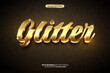 Super Golden Glitter 3D Editable Text Effect Style Template