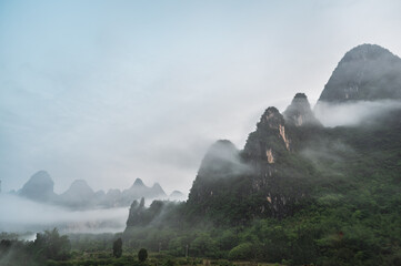 Wall Mural - The beautiful nature of Guilin, China