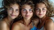 © kk - Mother's Day celebration moment, natural family, three generations together, young mothers deeply embrace their lovely children, full of laughter and smiles, warm family intimate interaction in a rela