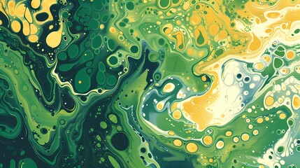 Abstract with colored milk propagation mixing in water illustration poster background