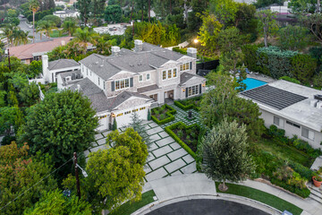 Wall Mural - New construction home in Encino, California