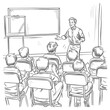© NikahGeh - outline illustration for positive classroom for teach and study