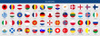 © polgin - Set of round flags of European countries in alphabetical order. Vector illustration