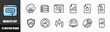 Website icons set. Linear style. Vector icons