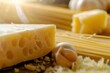Artisanal Spaghetti and Aged Cheese - A Symphony of Italian Flavors Generative AI