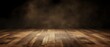 © BrightSpace - Banner, A wooden floor with a dark background and a blurry haze,Vintage Dark Wood Texture: Retro-inspired, grunge-style background with empty space. Perfect for rustic interiors or product displays