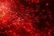 © furyon - abstract red tech background dynamic network system artificial neural connections digital illustration