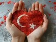Symbol of Love and Patriotism: Turkish Flag Heart
