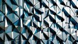 © sitifatimah - Modern blue and white geometric patterned wall