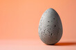 An egg made of concrete. AI generative art