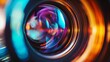 The intricate dance of aperture blades and zoom mechanism in a DSLR lens