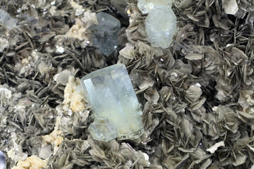 aquamarine mineral crystal