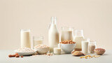 Fototapeta  - Non dairy plant based milk