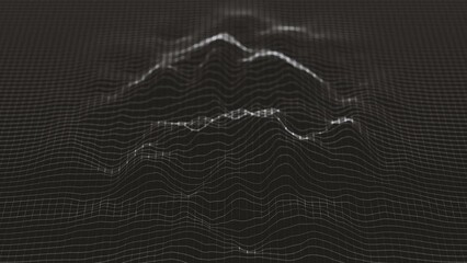 Wall Mural - abstract grid with turbulence map background/ animation of an abstract background of grid with fract