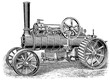 Steam plow locomotive by A. Heucke. Publication of the book 