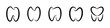 Tooth icons. Teeth icon set. Tooth line icon set. Dental clinic logo. Clean teeth