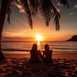 © Kokhanchikov - Romantic lesbian couple on beach at sunset