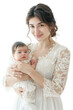 © PNG Lab - Mother and her newborn baby transparent background