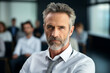 © Tetiana - AI generative image of adult male student education training class listening lesson