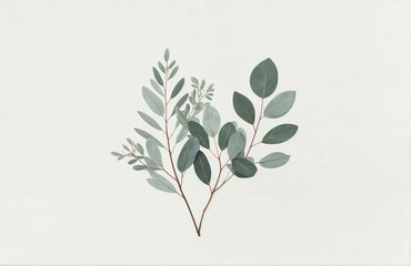 Wall Mural - branch with leaves
