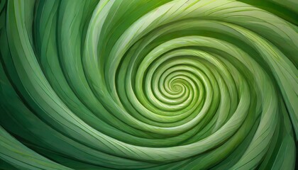 Wall Mural - abstract green spin illusion background