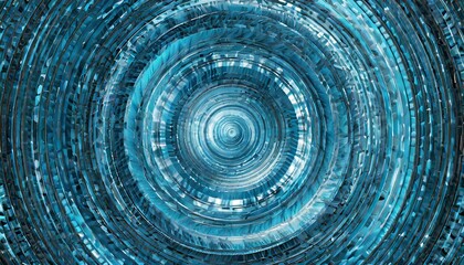 Wall Mural - abstract blue spin illusion background