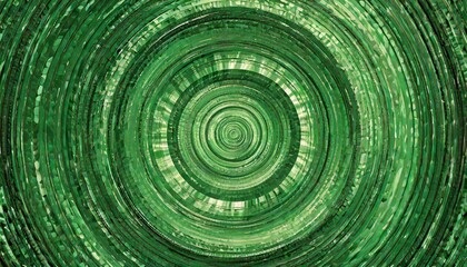 Wall Mural - abstract green spin illusion background