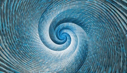 Sticker - Abstract blue spin illusion background