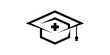 educational medical logo design, hat, graduation, clinic, medical, collage, logo design template, icon, vector, symbol, idea.