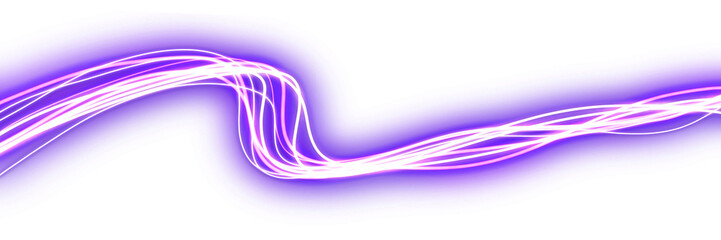 Wall Mural - magical purple wavy light design