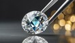 Realistic Diamond with tweezer fashion background