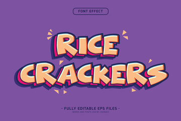 Wall Mural - 3d bold crackers logo style text effect-01