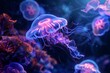 © Андрей Трубицын - jellyfish underwater glows floating ocean sea