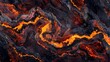 © Bijac - seamless lava texture background with volcanic rock and magma abstract inferno pattern