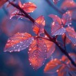 Branch With Water Droplets