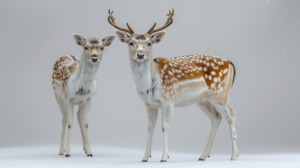 Wall Mural - deer's isolated