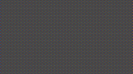 Fototapete - Analog TV Screen Close Up Texture. RGB LED Panel Pixels. Red Green Blue Dots. Monitor Macro Lights Overlay Texture. Vector Illustration.