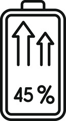 Poster - Charging energy battery icon outline vector. Electro gadget. Alkaline power