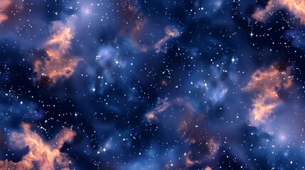 Wall Mural - majestic cosmic nebula: starry expanse of interstellar clouds