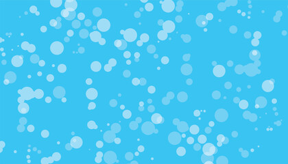 Poster - white focused and defocused lights on blue background, Shiny background, doted circle vector illustration