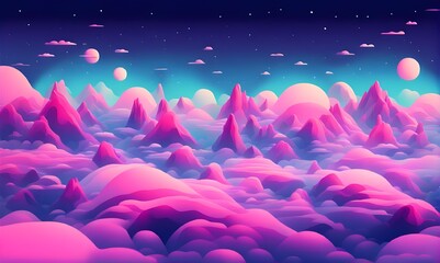 Digital Dreamscape Background