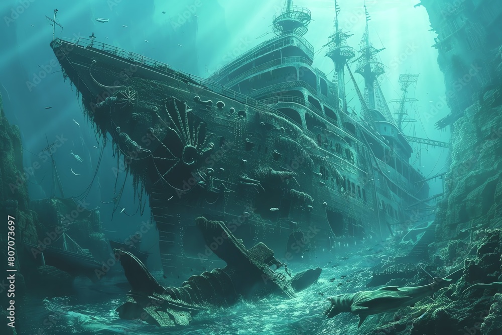 Transform the depths of the ocean into a surrealists canvas by ...