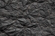 old black crumpled grunge paper texture