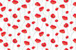 seamless pattern with red poppy flowers; great for Mother's Day greetings cards, textile, wallpaper- vector illustration
