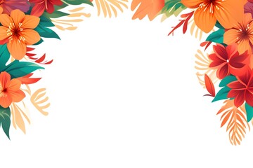 Sticker - Asian American and Pacific Islander Heritage Month banner template with empty copy space for text. AAPI background with traditional flowers