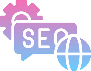 Wall Mural - Comment seo icon