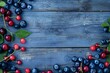 © Flow_control - Fresh Blueberries and Cherries on Rustic Wooden Background