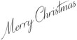 © Antonio - Merry Christmas text sign illustration on white background
